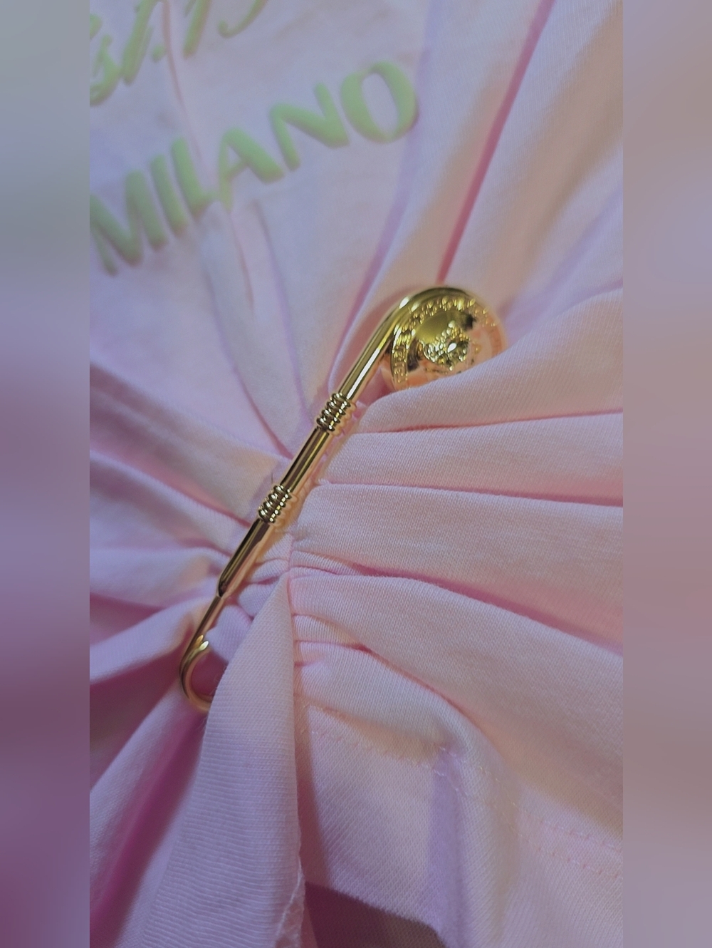 NWT VERSACE PINK CROP TEE - Picture 3 of 8